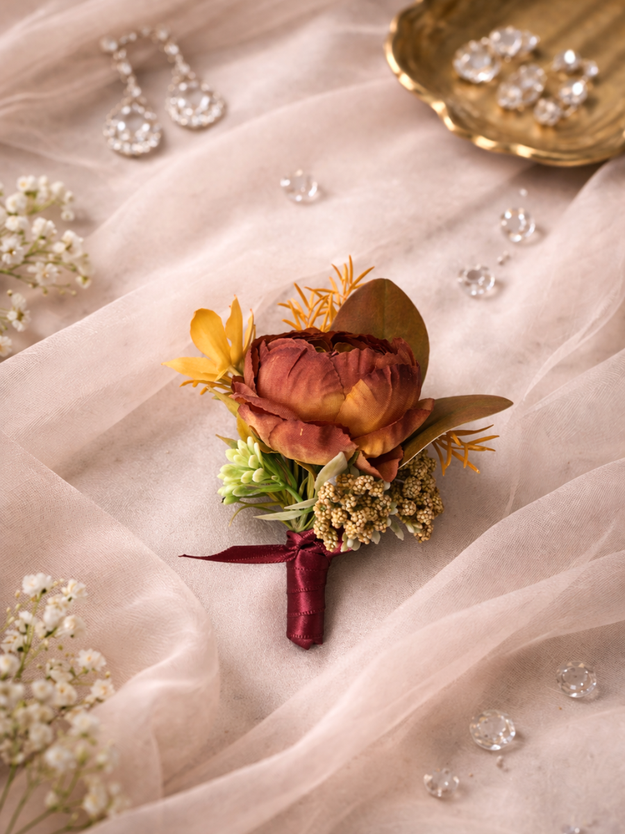 Autumn Reverie - Boutonnieres (Faux Rental)