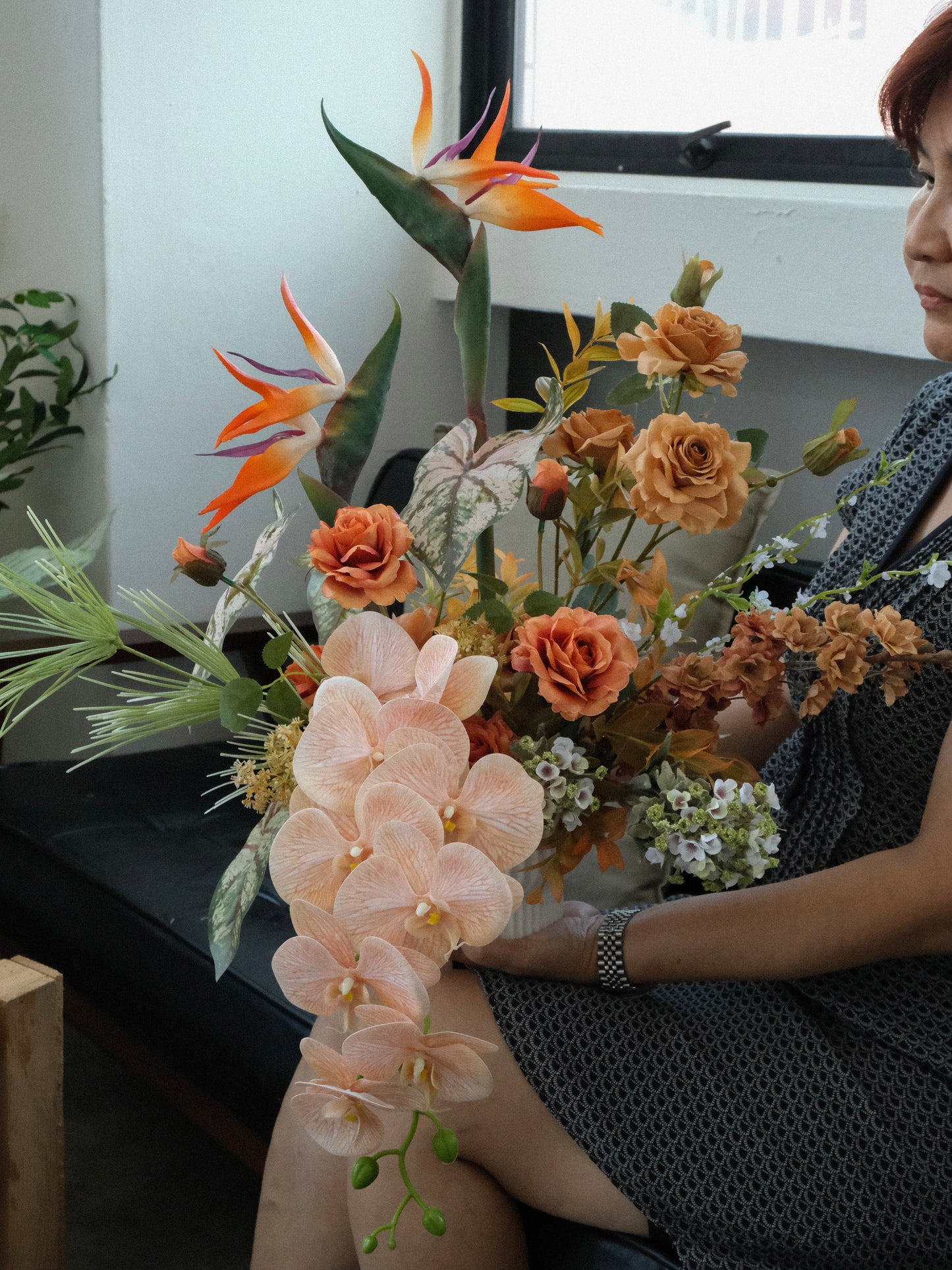 Realistic Faux Flower Vase Arrangement with Delivery in Singapore