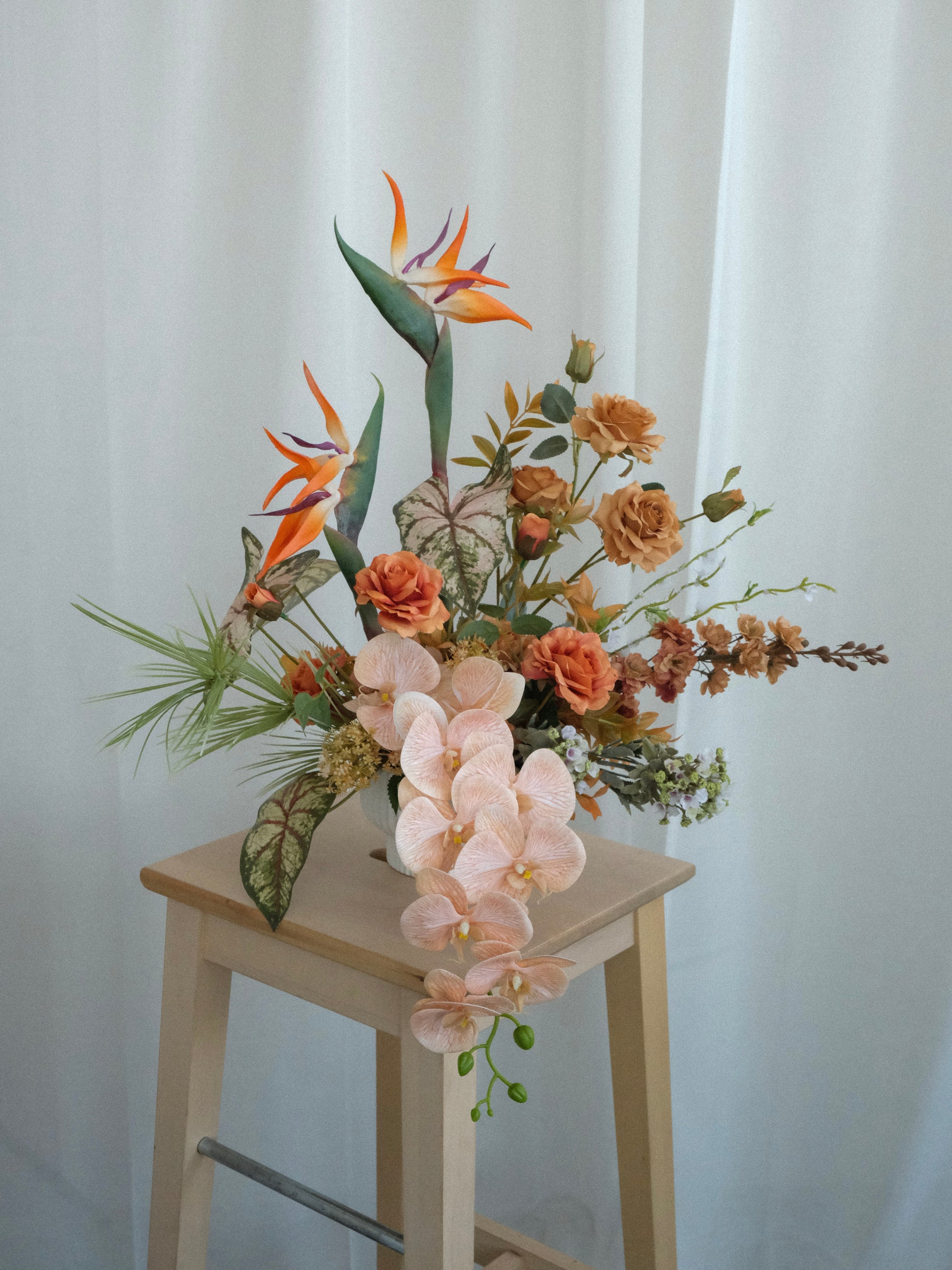 Realistic Faux Flower Vase Arrangement with Delivery in Singapore