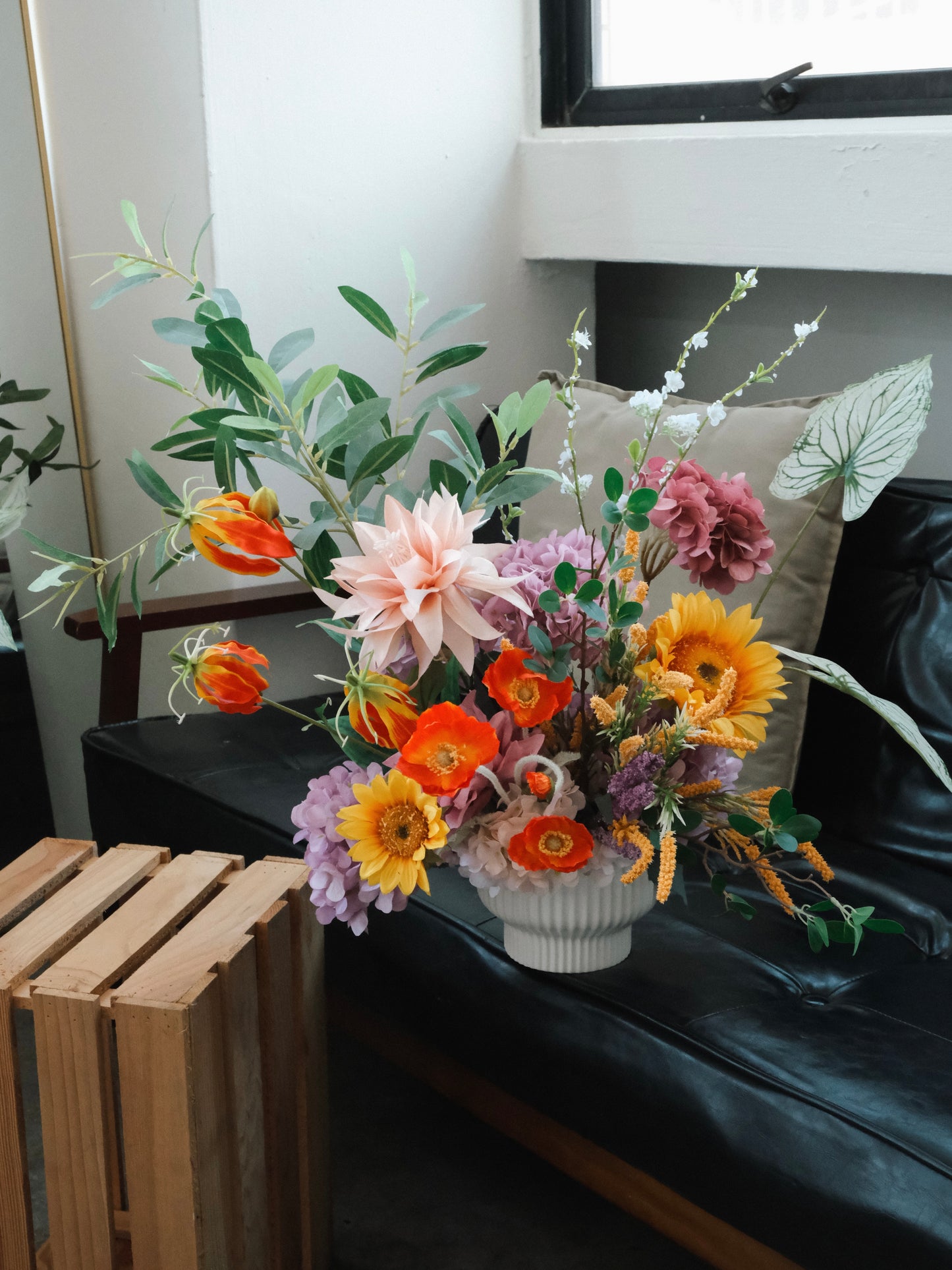 Realistic Faux Flower Vase Arrangement with Delivery in Singapore