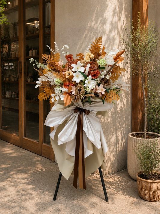 (Faux) Latte Garden Floral Stand