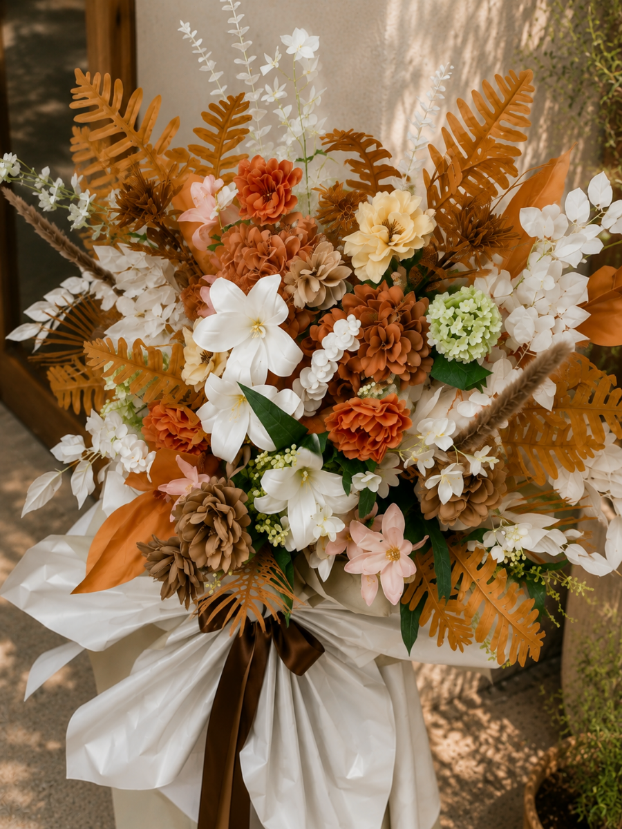 (Faux) Latte Garden Floral Stand