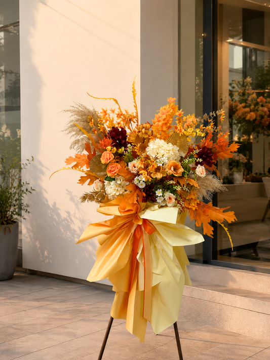 (Faux) Sunburst Joy Floral Stand