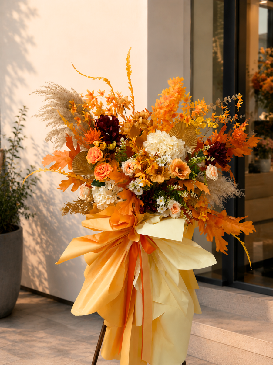 (Faux) Sunburst Joy Floral Stand