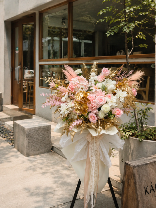 (Faux) Pink Opulence Floral Stand