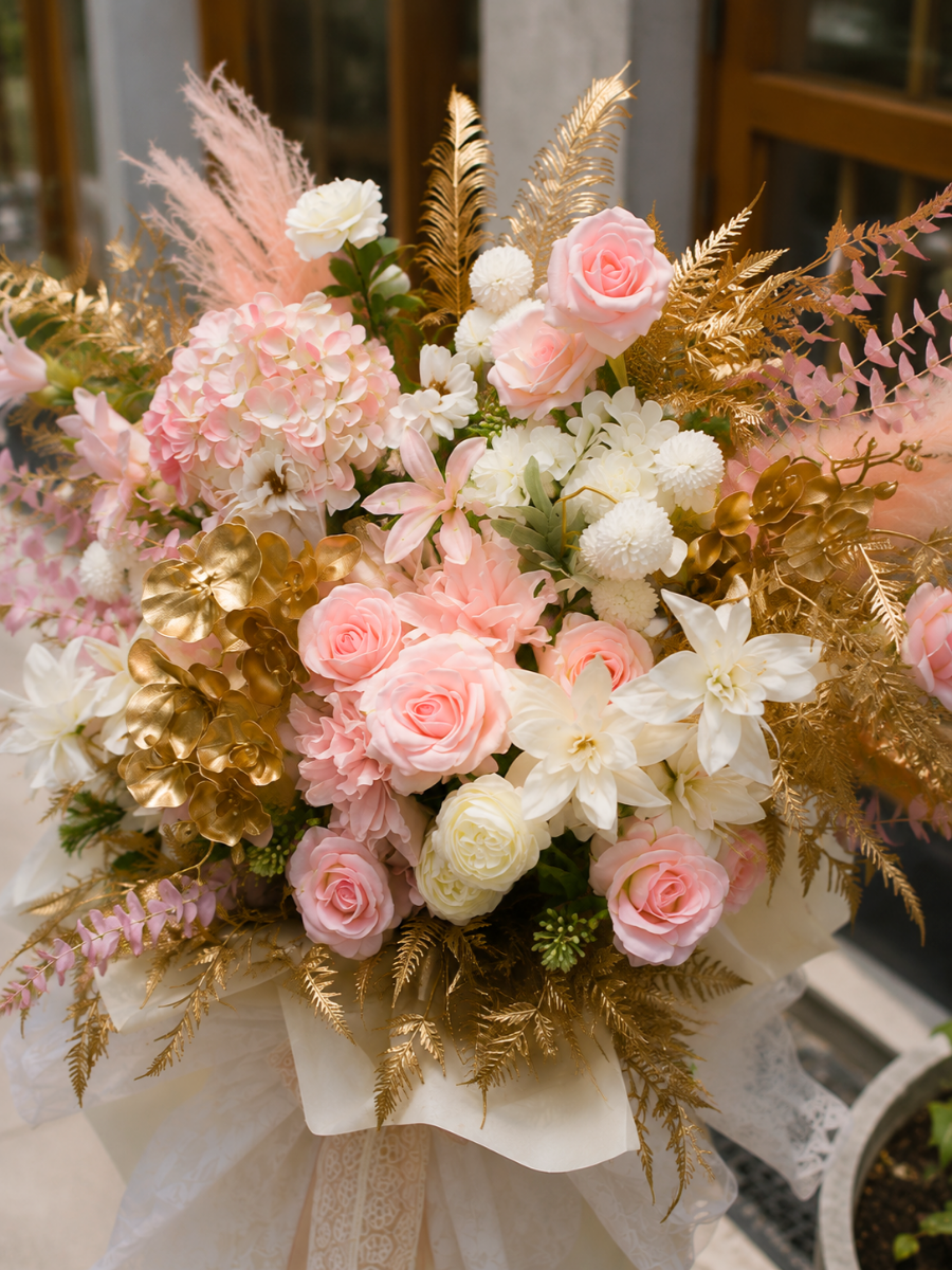 (Faux) Pink Opulence Floral Stand