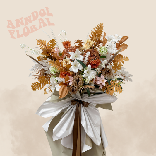 (Faux) Latte Garden Floral Stand