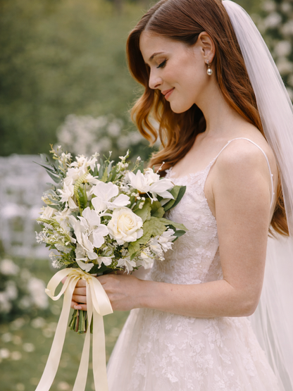 White Serenity - Bridal Bouquet (Faux Rental)