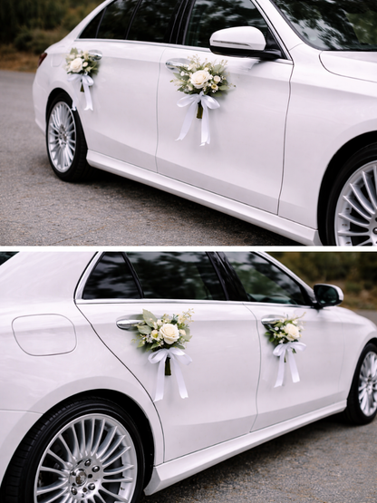 White Serenity - Car Floral Installation (Faux Rental)