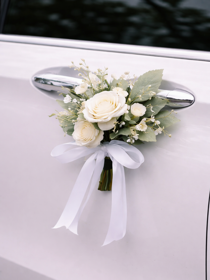 White Serenity - Car Floral Installation (Faux Rental)