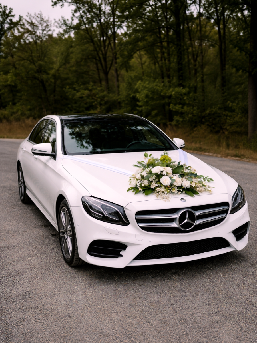 White Serenity - Car Floral Installation (Faux Rental)