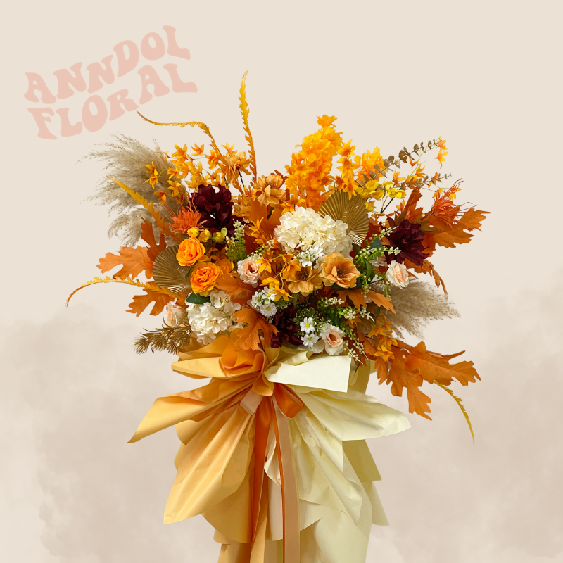 (Faux) Sunburst Joy Floral Stand