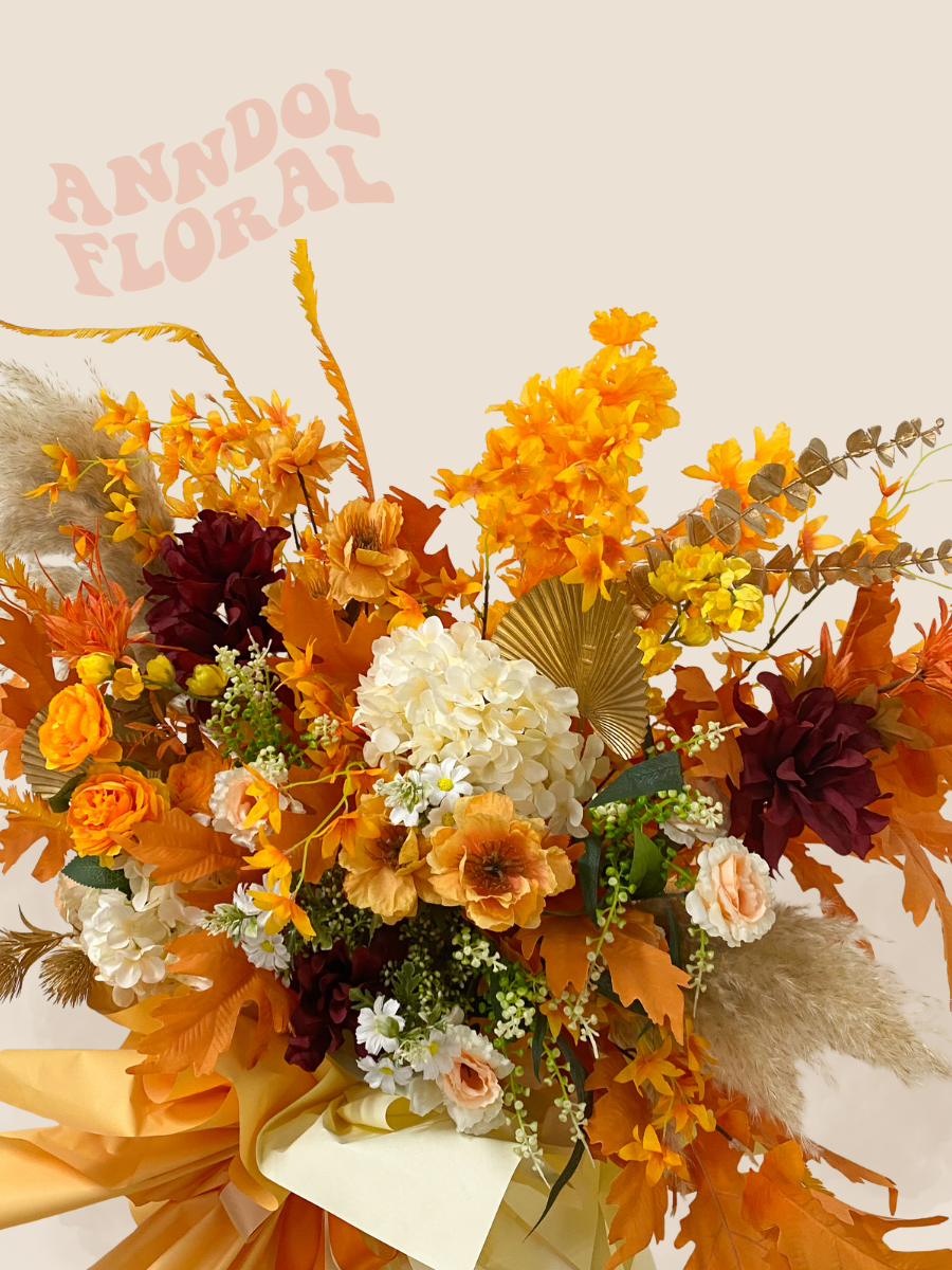 (Faux) Sunburst Joy Floral Stand