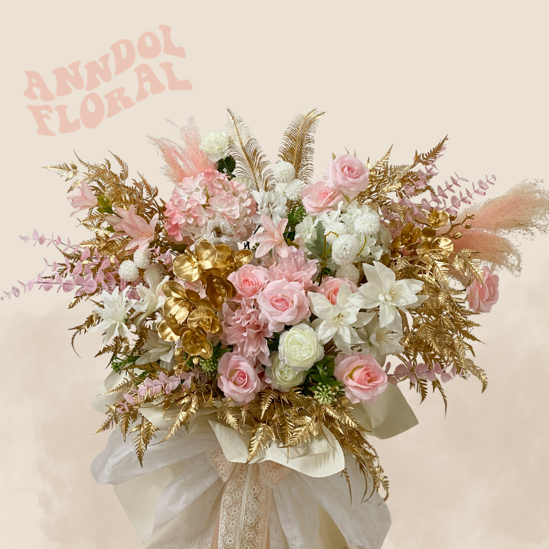 (Faux) Pink Opulence Floral Stand