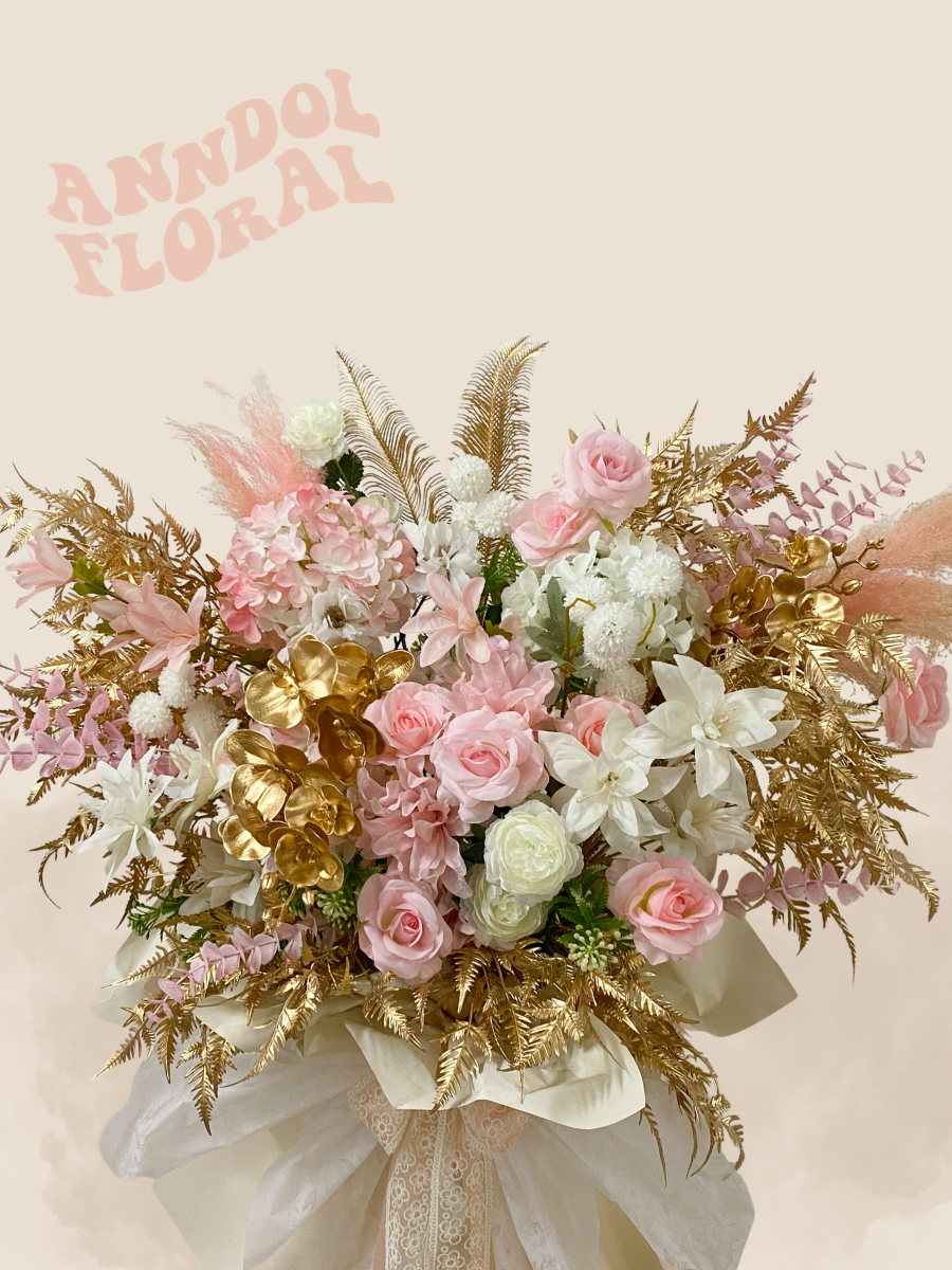 (Faux) Pink Opulence Floral Stand