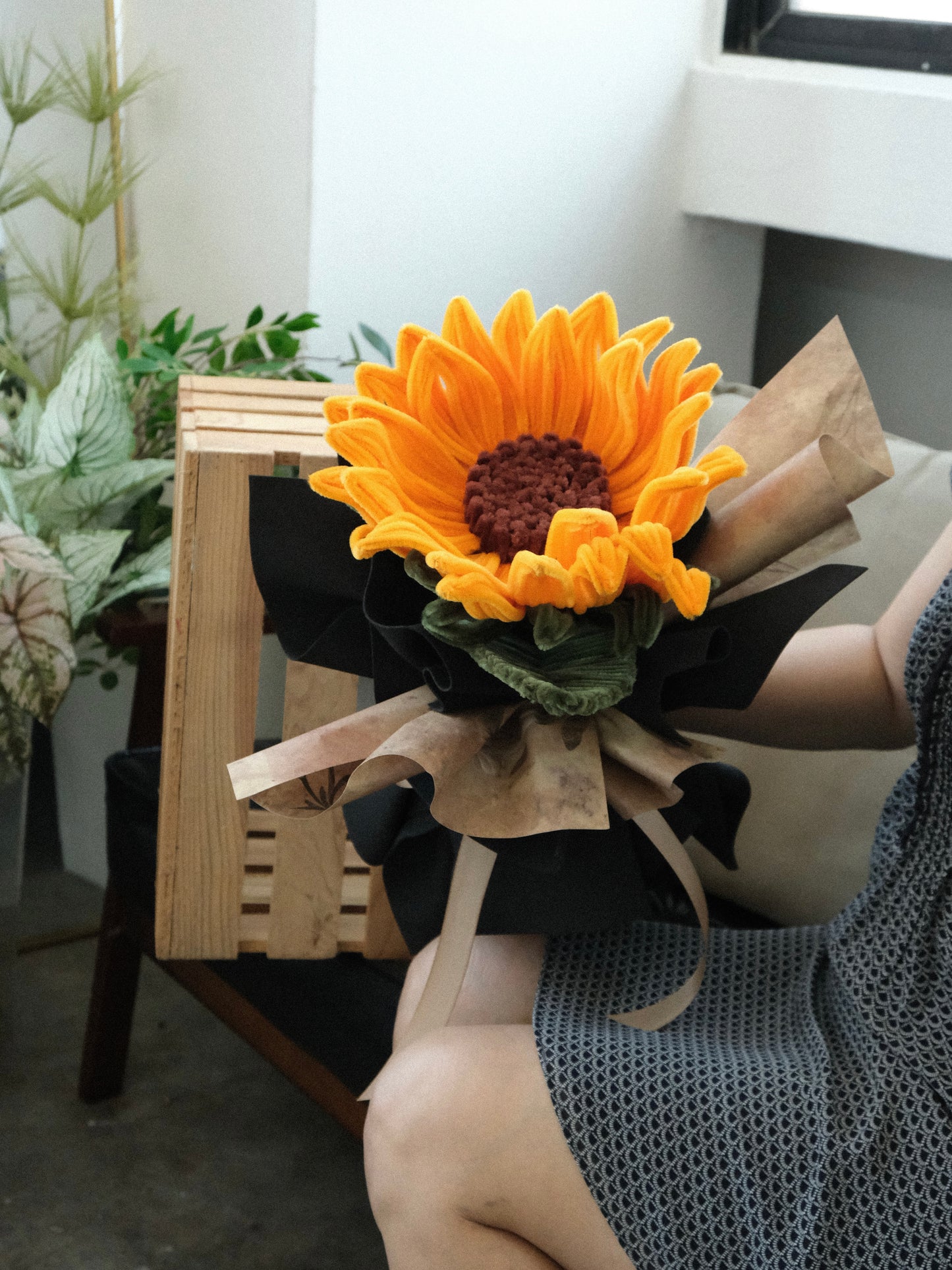 Furry Sunflower Bouquet