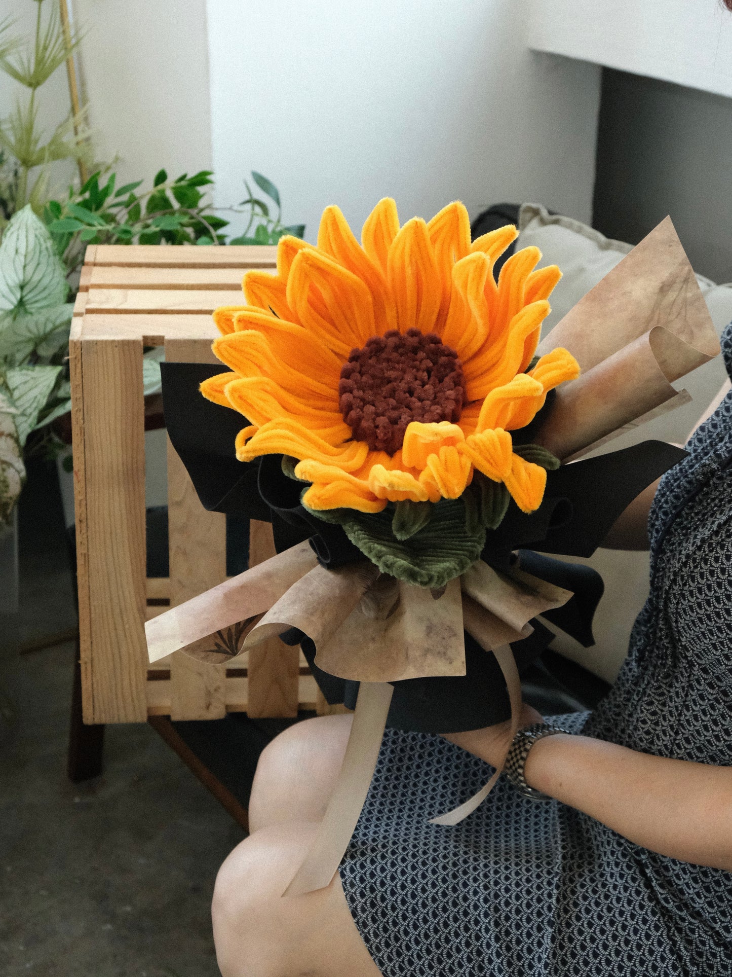 Furry Sunflower Bouquet