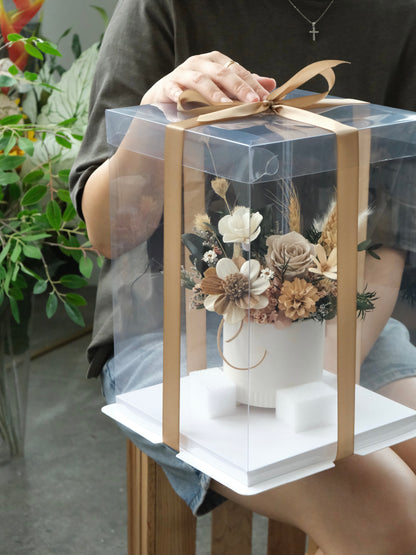 Preserved Flowers Vase Arrangement For Delivery In Singapore