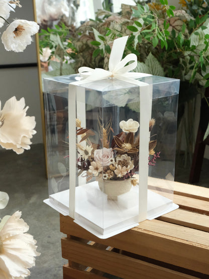 Preserved Flowers Vase Arrangement For Delivery In Singapore