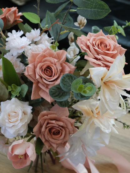 (Rental) Toffee Faux Bridal Bouquet