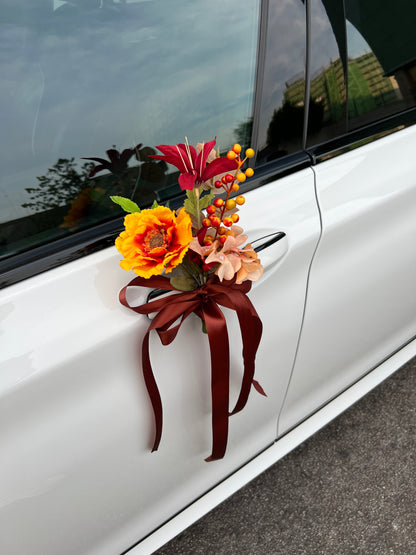 (Rental) Autumn Faux Flower Car Decor