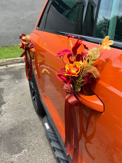 (Rental) Autumn Faux Flower Car Decor