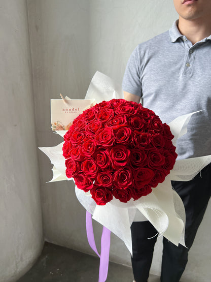 50 Preserved Roses Bouquet