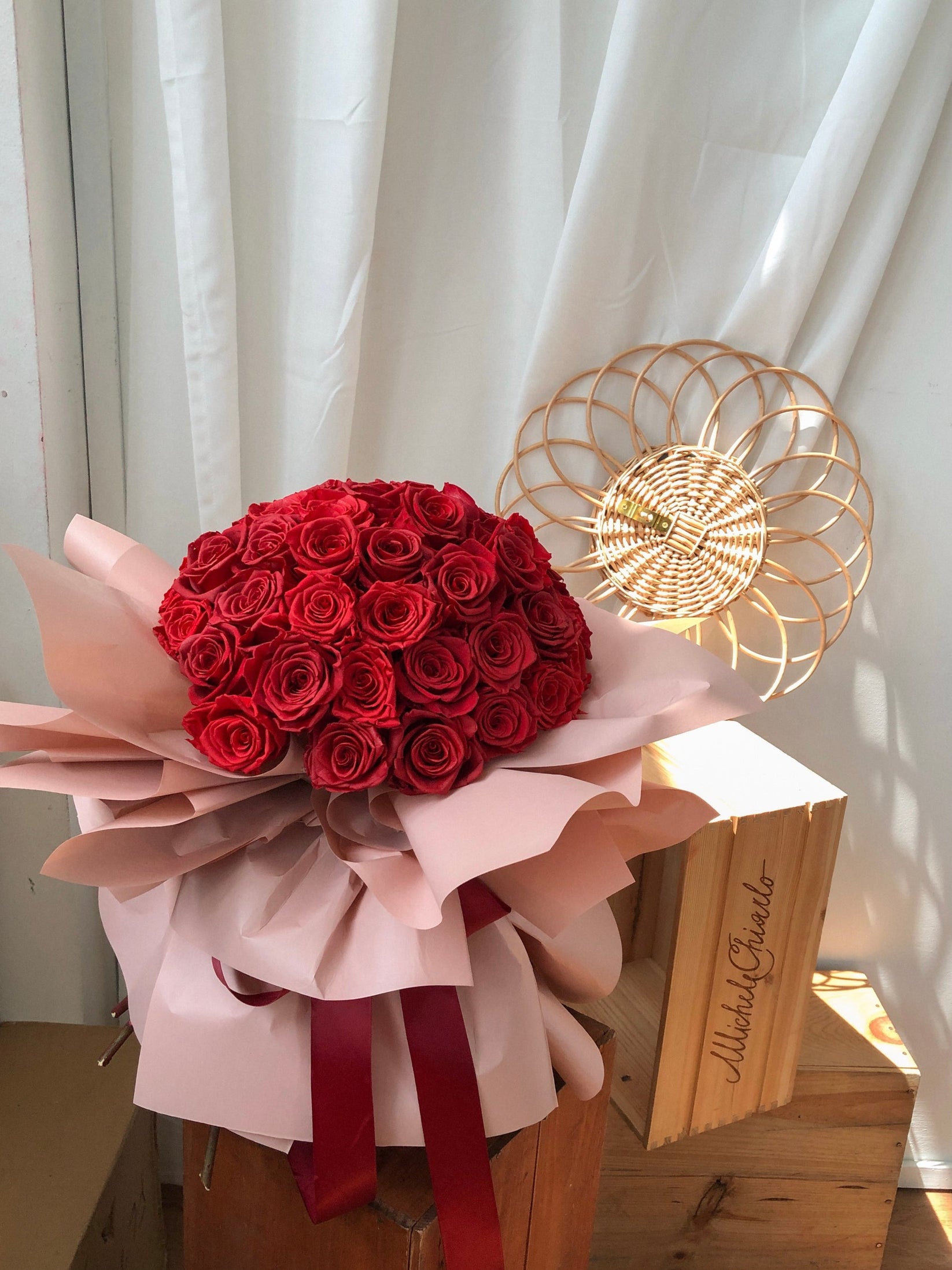 50 Preserved Roses Bouquet Anndol Floral